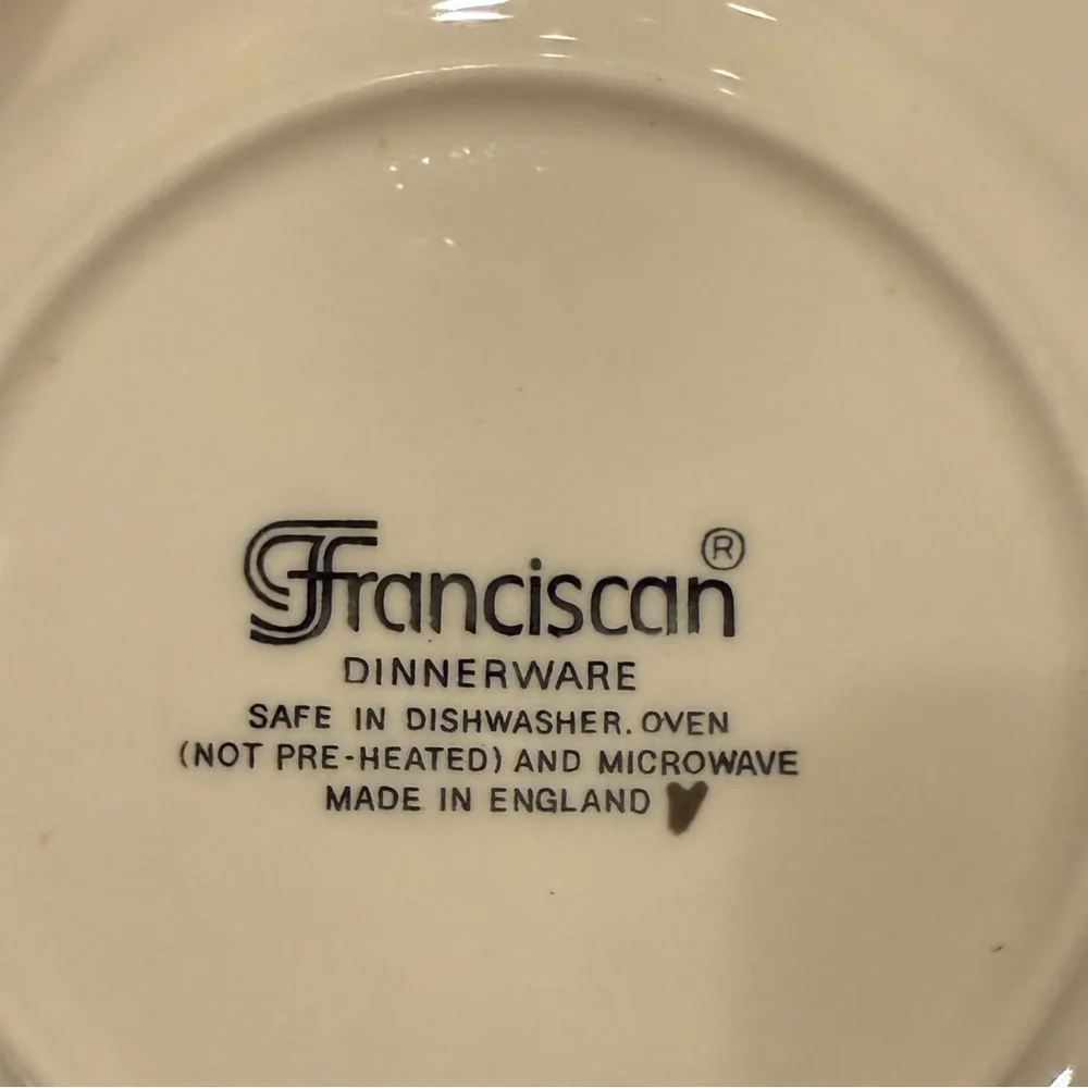 Franciscan Desert Rose Pink and Green Floral Set of Two 7.75” Salad Plates